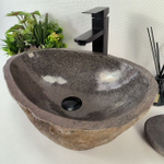 Раковина из речного камня RS-65146 49*33*15 0856