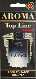 Ароматизатор для автомобиля AROMA TOP LINE №55 SAUVAGE картон
