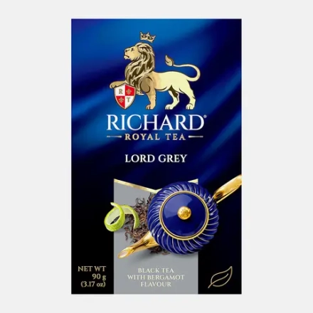 Чай черный Richard Lord Grey бергамот и цитрус 90г