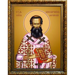 Виссарион Ла­рис­ский епископ, святитель. Икона на холсте.