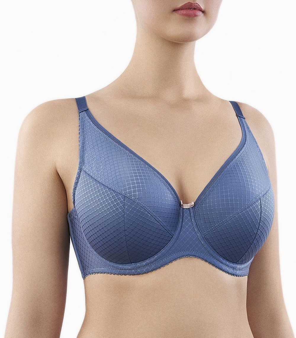 Бюстгальтер с полудублированной чашкой на тонком поролоне (Размер: 85E) (Цвет: фиолетовый)