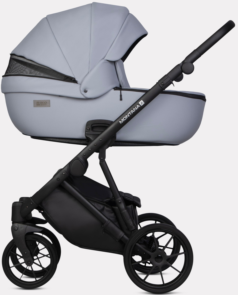 Детская коляска Riko Basic Montana X Ecco 2 в 1 23 Grey (серый)