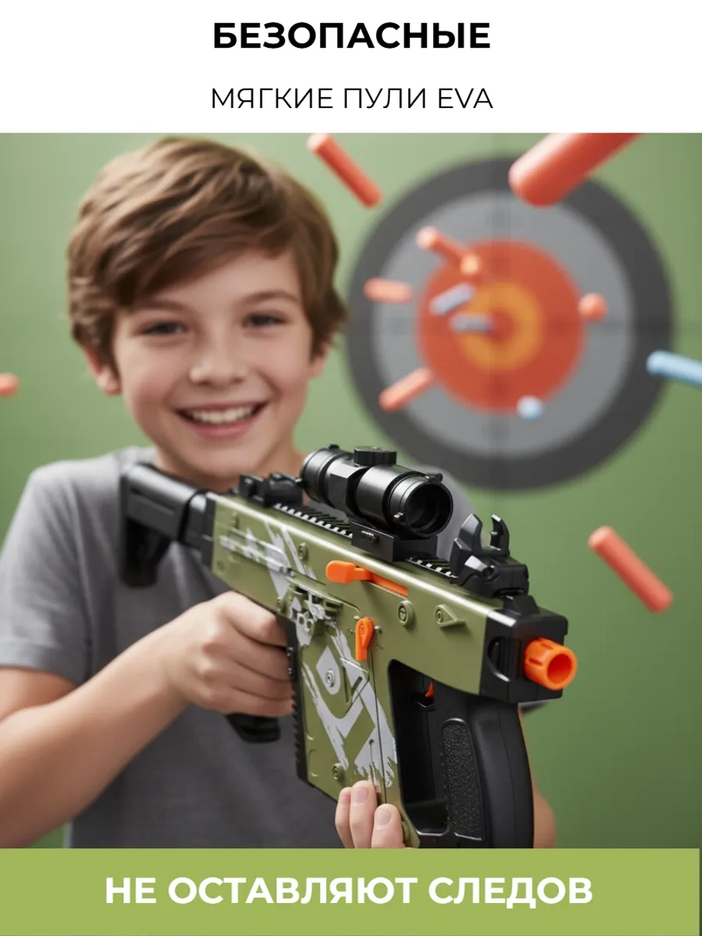 Пистолет-пулемет Kriss Vector с мягкими пулями, аккумулятор