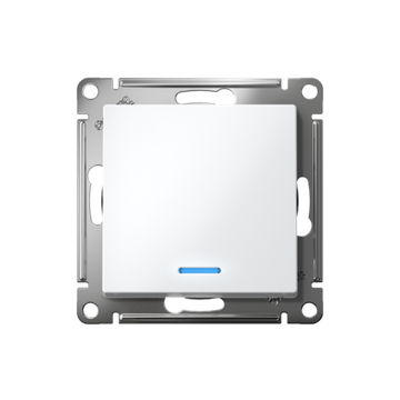 Выключатель 1-кл. AtlasDesign (сх. 1а) 10AX с подсветкой механизм лотос SE ATN001313