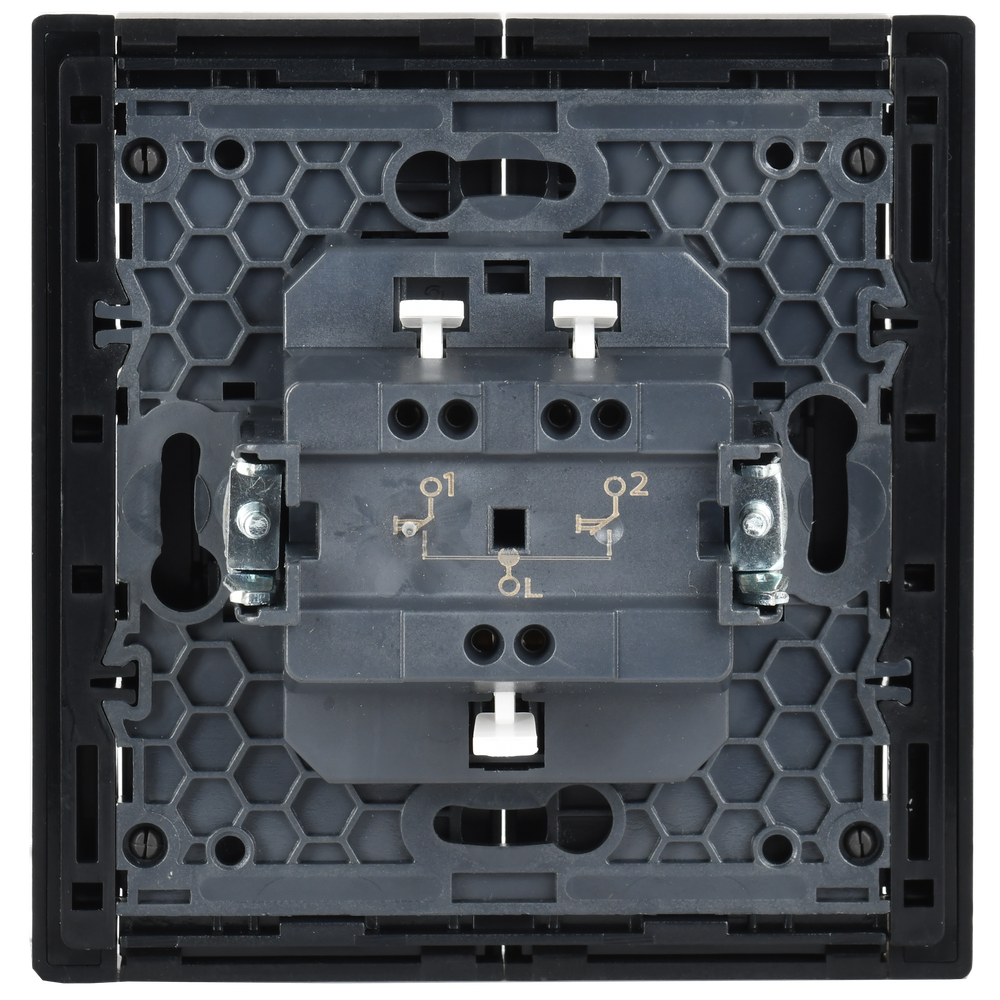 FORTE&PIANO Выключатель жалюзи 10А FP111 черный IEK