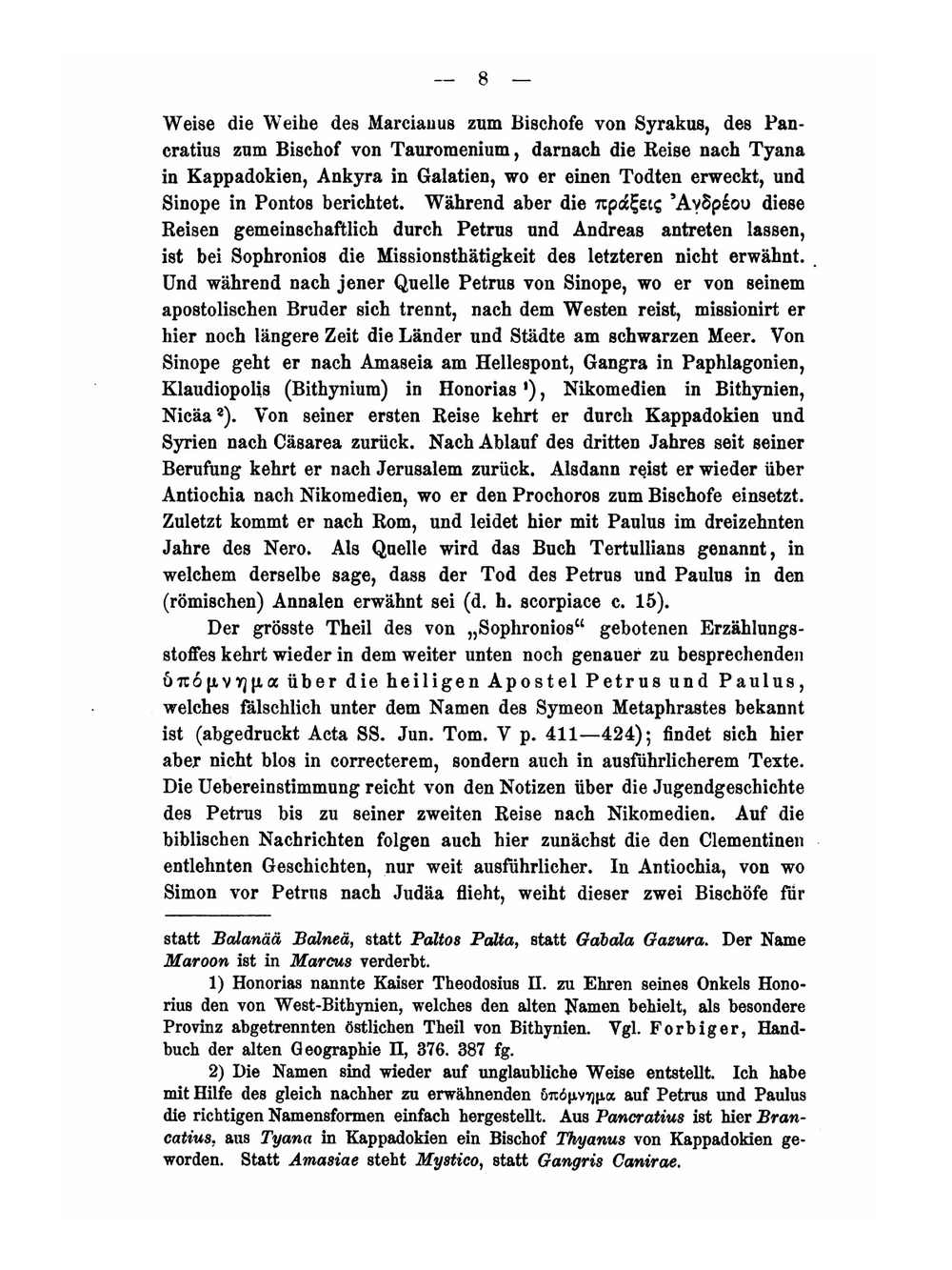 Die Apokryphen Apostelgeschichten Und Apostellegenden. Ein Beitrag Zur Altchristlichen Literaturgeschichte Volume 2 Part 1 | R.A. Lipsius