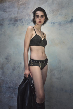 ZARA X KATE MOSS БЛЕСТЯЩИЕ ПЛАВКИ-БИКИНИ, ЗОЛОТОЙ