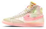 Nike Blazer Rebel "Spring Festival" velvet candy-wrapped non-slip wear-resistant lightweight mid-top sneakers women's pink green