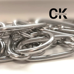 Рывковая цепь нержавеющая сталь очень крупное звено СпецКинология
