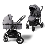 Коляска трансформер Bubago Zoom 3шт серый