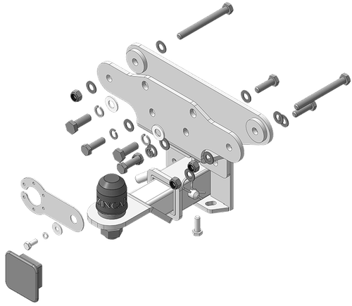 Фаркоп ОЦИНКОВАННЫЙ ZincaR на Tank 500 2021- арт.ZT201E
