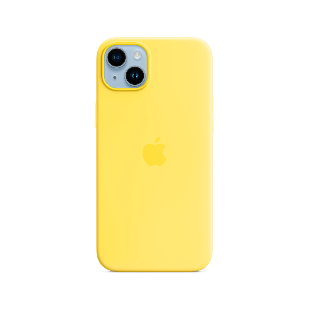 Силиконовый чехол с поддержкой MagSafe Apple Silicone Case для iPhone 14 Plus, Canary Yellow (Канареечный)