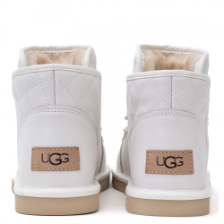 UGG Lodge Mini Leather White