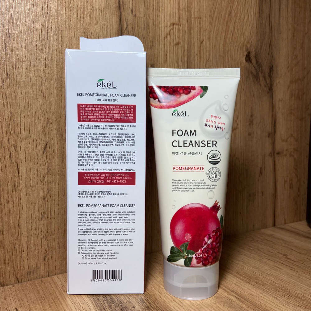 Пенка для умывания Ekel Foam Cleanser Pomegranate с экстрактом граната 180 мл