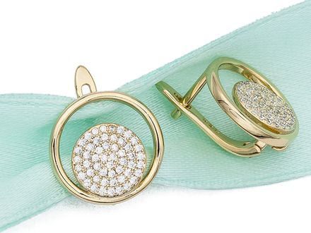 Швензы круглые со стразами