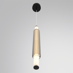 6556/15WCL LEDIO LN26 280 черный/дымчатый, металл/акрил/стекло Бра/подвес LED 15W 4000К 220V TRENDY