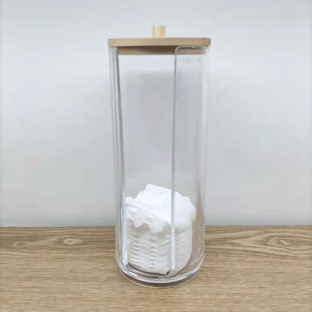 Диспенсер для ватных дисков «БРАМИНГЕМ», прозрачный, 18*7см