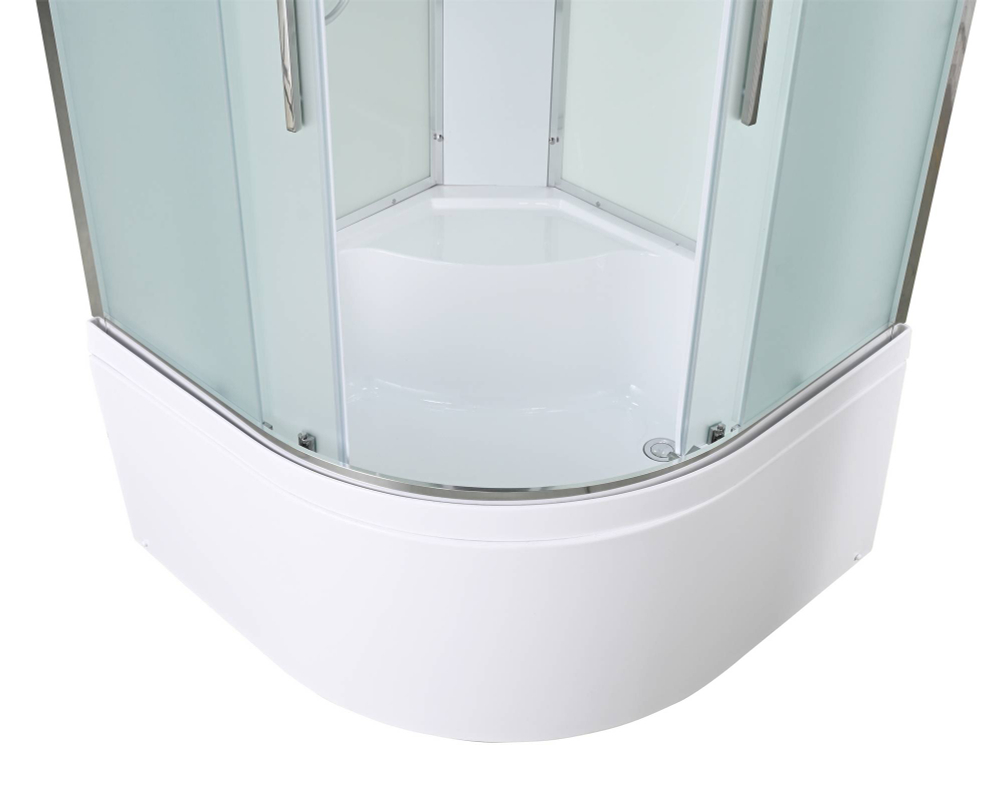 Душевая кабина AvaCan (АваКан) EM5080LED с высоким поддоном, с ГМ, с электрикой и LED освещением, 80х80х220