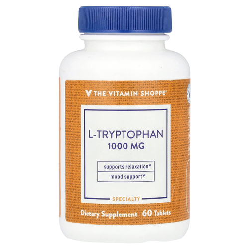 The Vitamin Shoppe, L-триптофан, 1000 мг, 60 таблеток