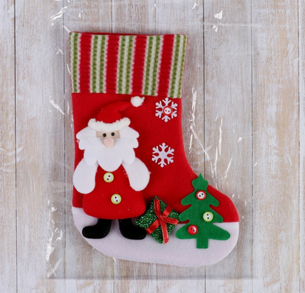 Носок для подарков "Дедушка Мороз у ёлочки" 26*18 см