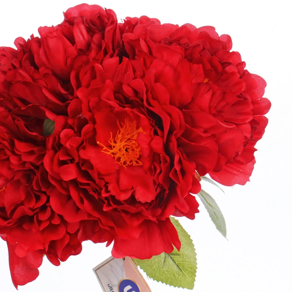 Искусственные цветы «Пионы» 28см букет 6 шт красные
