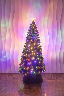 Оптоволоконная елка с LED лампочками Праздничная 240 см., пвх, контроллер (Т2206В-240)