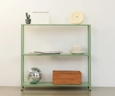 Стеллаж металлический 75х80х25, зеленый