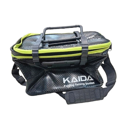 Сумка-кан KAIDA для рыбалки черная 40х24х25см