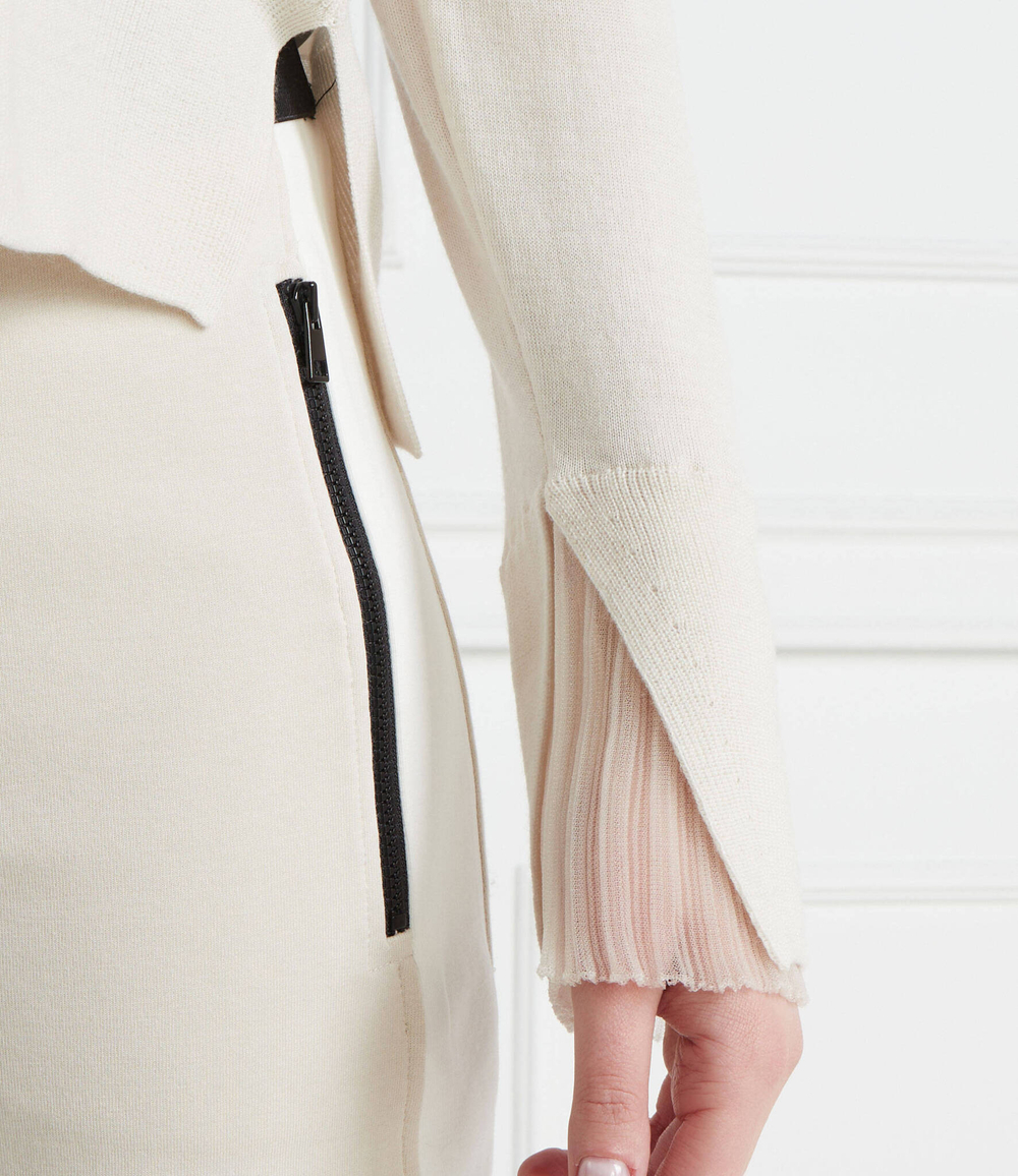 Хлопковый кардиган Marc Cain - кремовый (WC 39.10 M73)