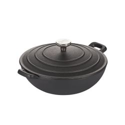 Сковорода-вок чугунная Gipfel Diletto 2147 24 см/2 л