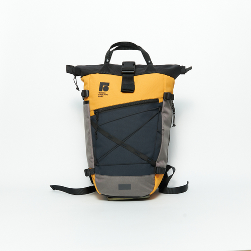 Рюкзак Rolltop Grubo 500 M темно-синий/серый стальной/янтарный