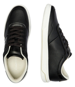 Кожаные кроссовки Low Top Lace Up Logo Calvin Klein - черный(HM0HM01653)