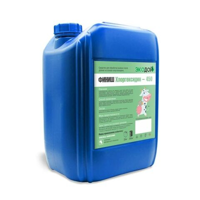 Средство для обработки вымени после доения Экодой ФИНИШ Хлоргексидин (450 ppm), 20 кг