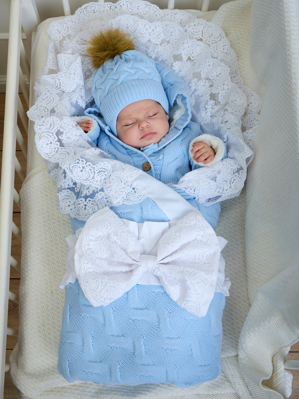 Конверт на выписку для новорожденных зима