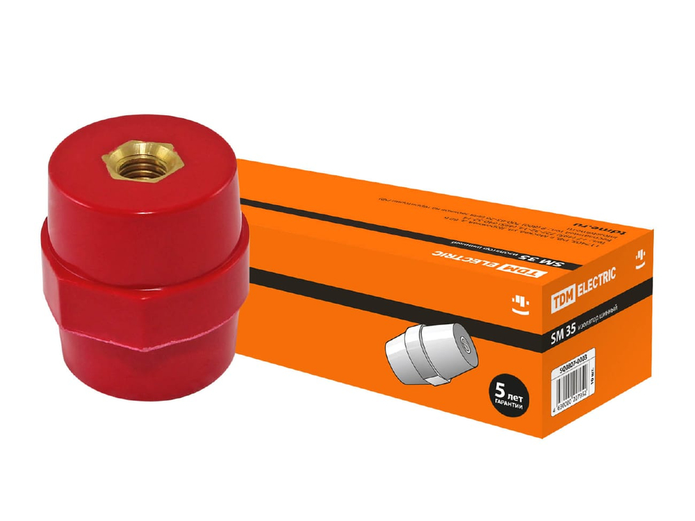 Изолятор силовой SM35 H35*D32*M8мм TDM (10шт/уп)