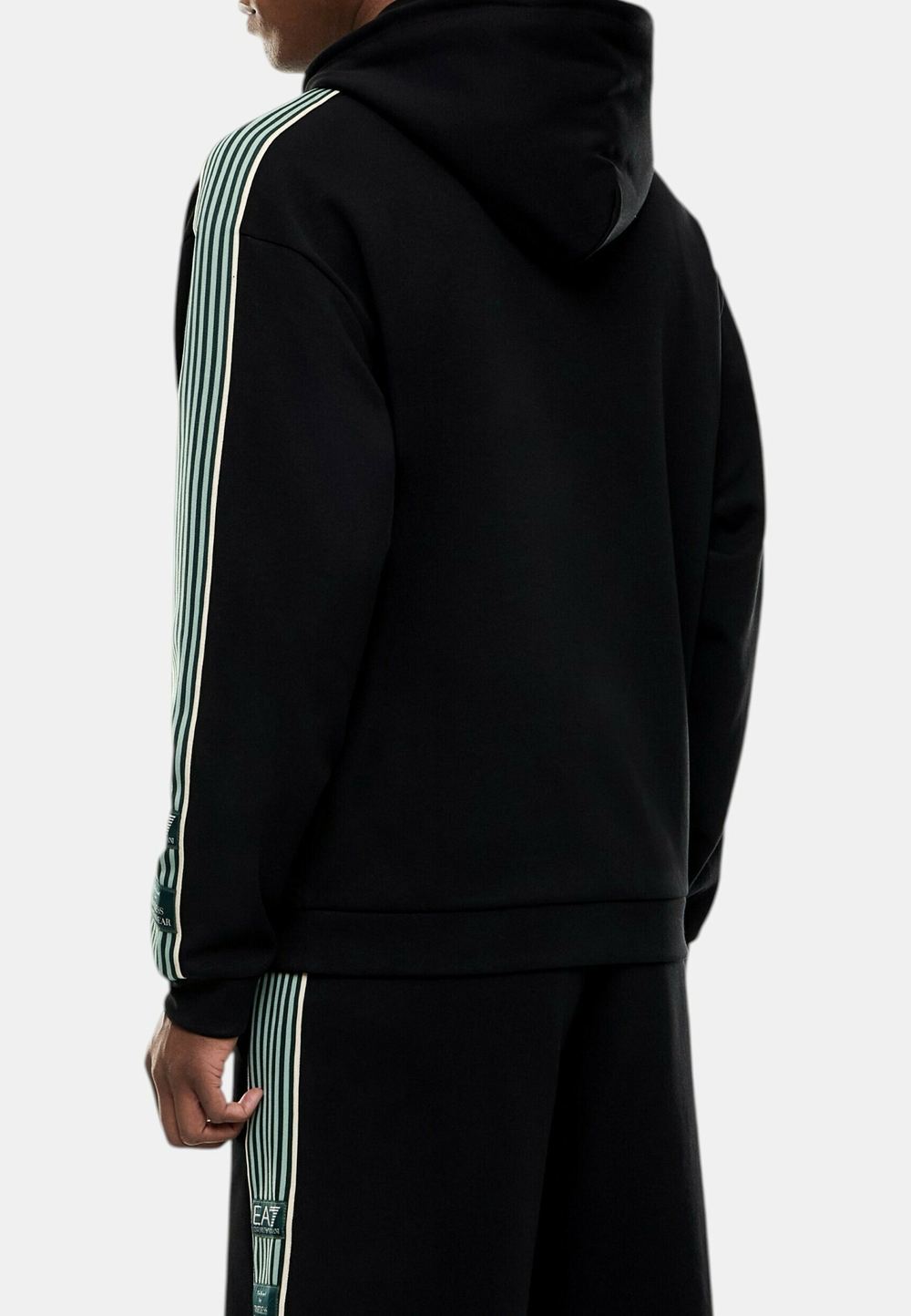 EA7 Emporio Armani Толстовка с капюшоном - Чёрный