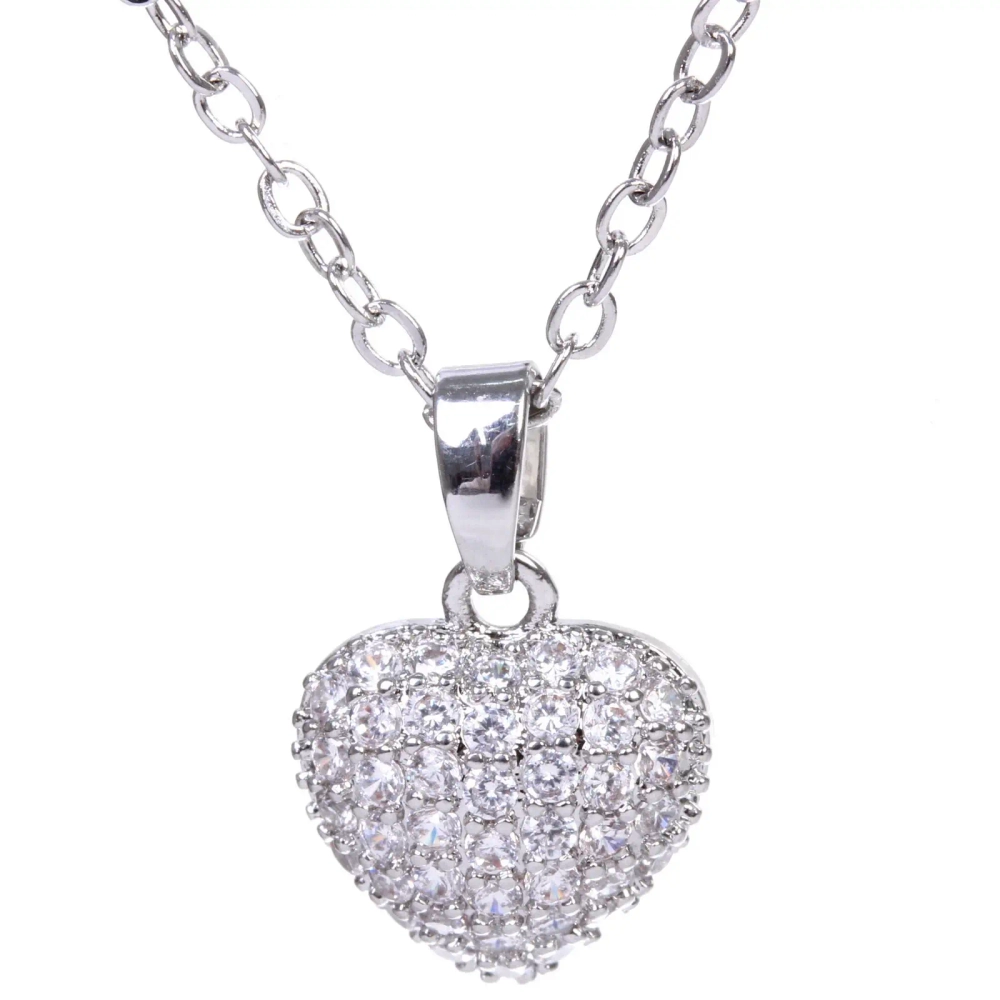 Подвеска из гиппоалергенного сплава со стразами «АМОР», цвет серебро и золото, d-20см/0,9см