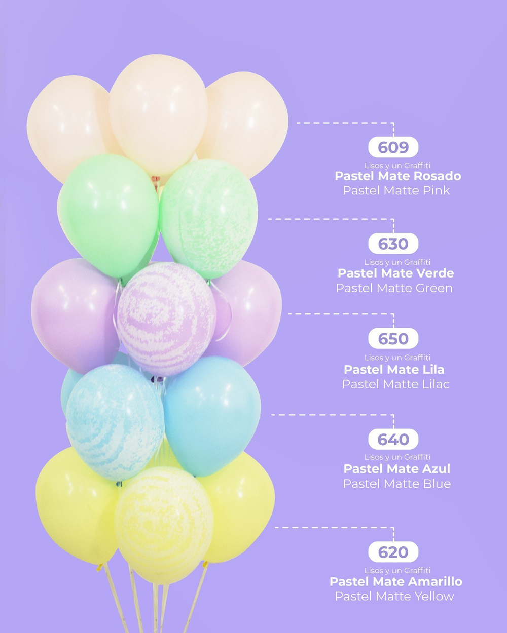 Шар 36" Сиреневый, Пастель Матовый (Макаронс) / Lilac 650 Sp