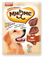 Лакомство Мнямс Стейки для собак крупных пород 75 г