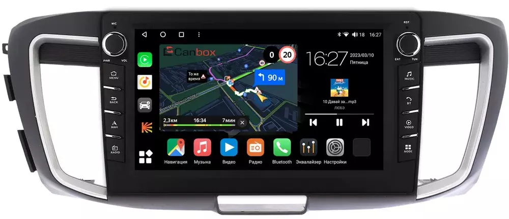 Магнитола для Honda Accord 9 2013-2015 (CR2) - Canbox 10-1156 Android 10, ТОП процессор, CarPlay, 4G SIM-слот