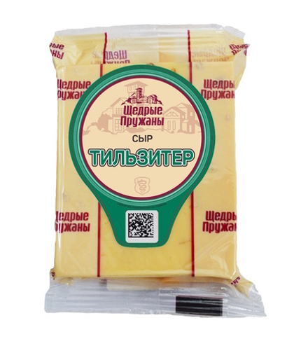 Сыр "Тильзитер" 200г. Щедрые пружаны