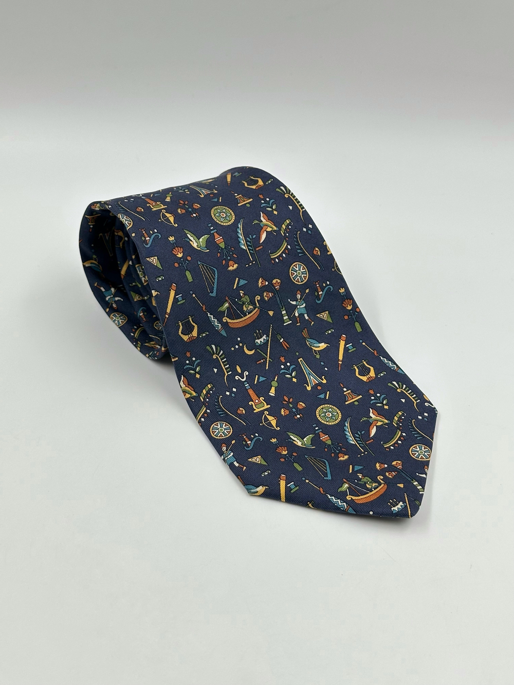 Галстук синий Salvatore Ferragamo