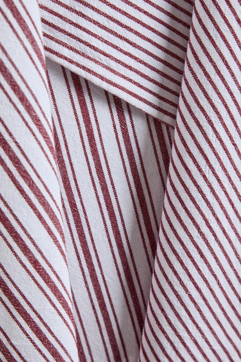 ZARA HOME ПОЛОСАТОЕ ПОЛОТЕНЦЕ 2ШТ, ЦВЕТ ВИНА