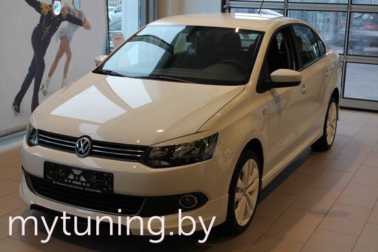 Накладка переднего бампера для Volkswagen Polo sedan