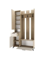 Прихожая с зеркалом Сатин 200х41,1х220