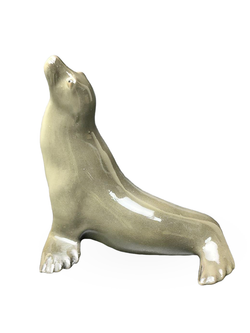Фарфоровая статуэтка "Тюлень" ЛФЗ