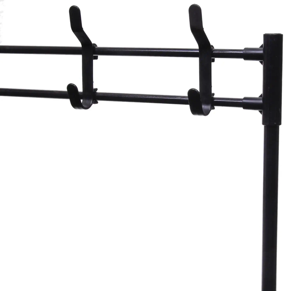 Вешалка напольная, четыре полки 154х30х60 черная