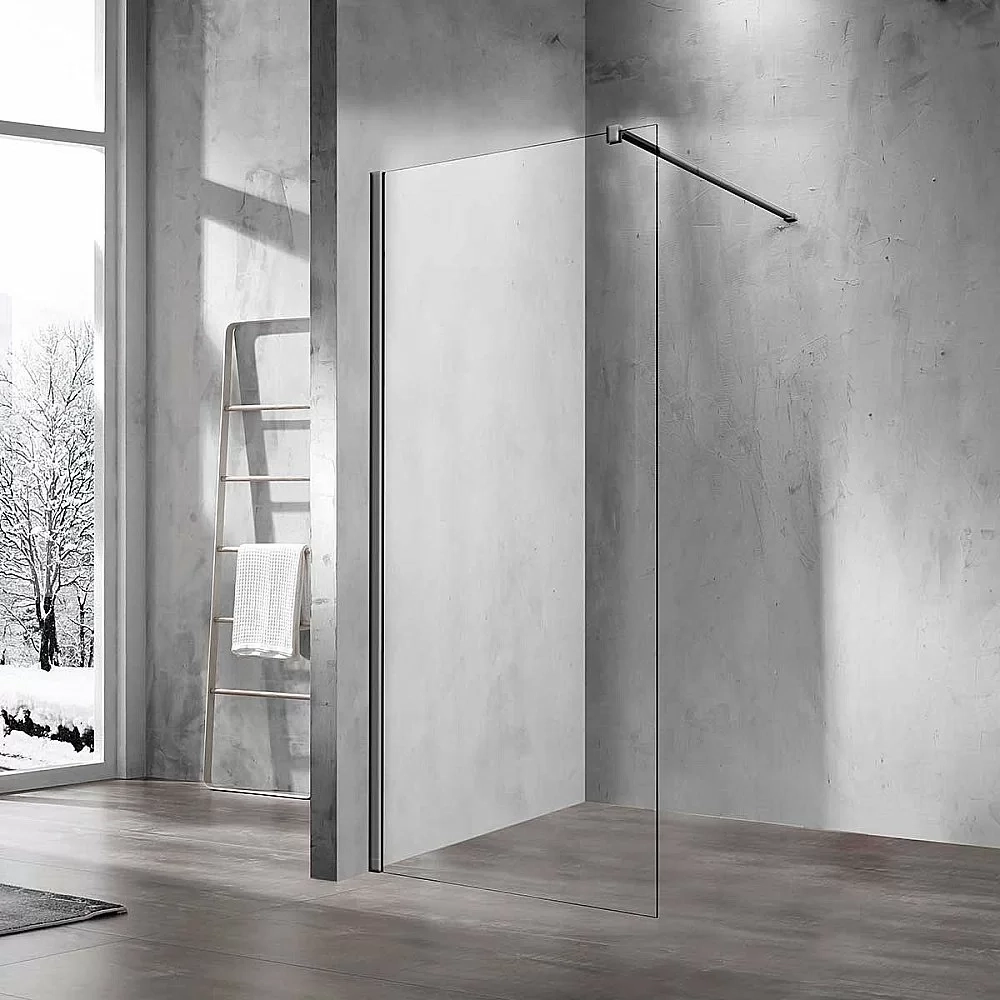 Душевая перегородка Vincea Walk-In VSW-1H120CLGM 120 вороненая сталь/стекло прозрачное