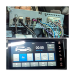 Комплект рамки с разъёмами 10,1"+can Mitsubishi Outlander 3 2012-2023 овальный климат Chinese ver.CAN - Car-Smart 7163-C