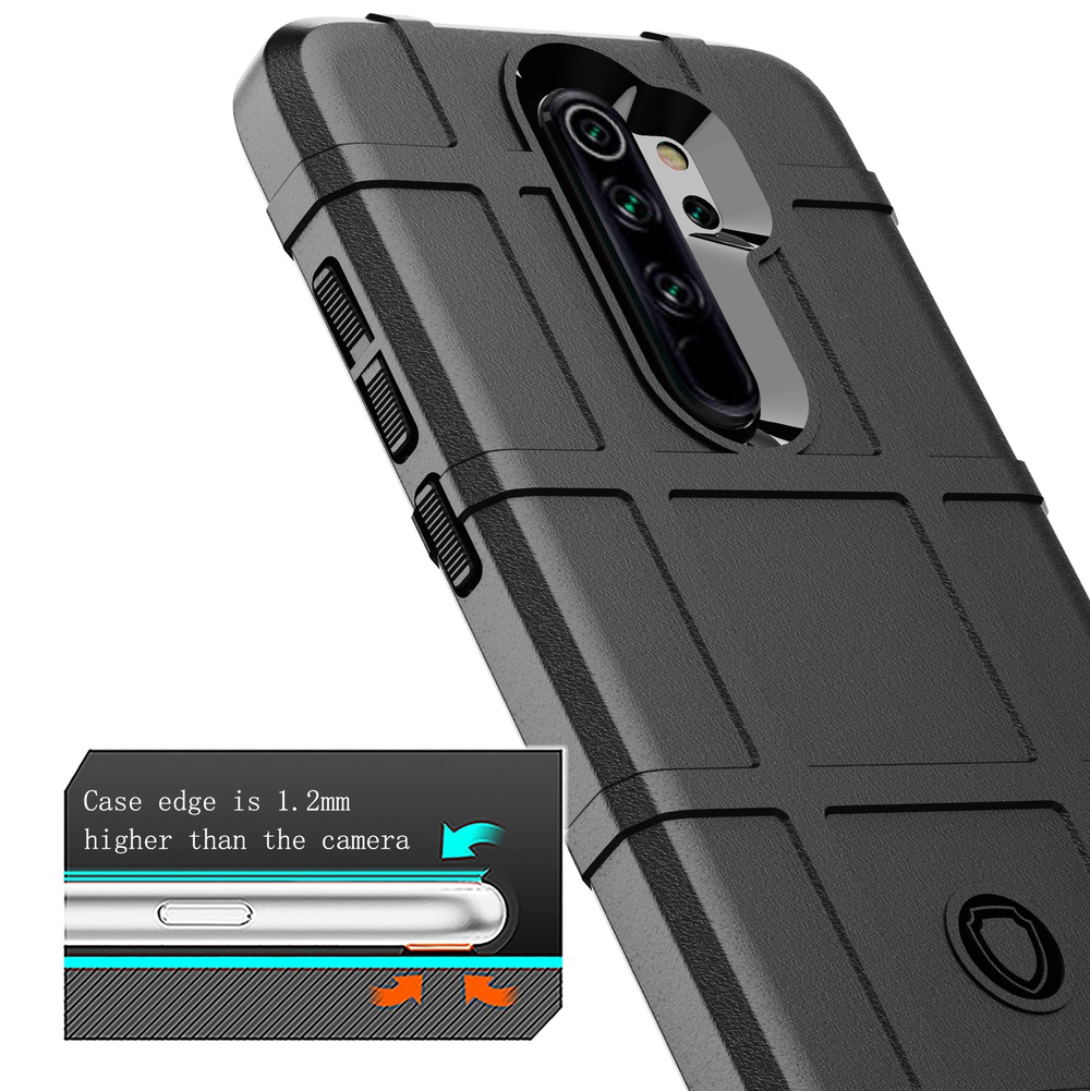 Чехол для Xiaomi Redmi Note 8 Pro цвет Black (черный), серия Armor от Caseport